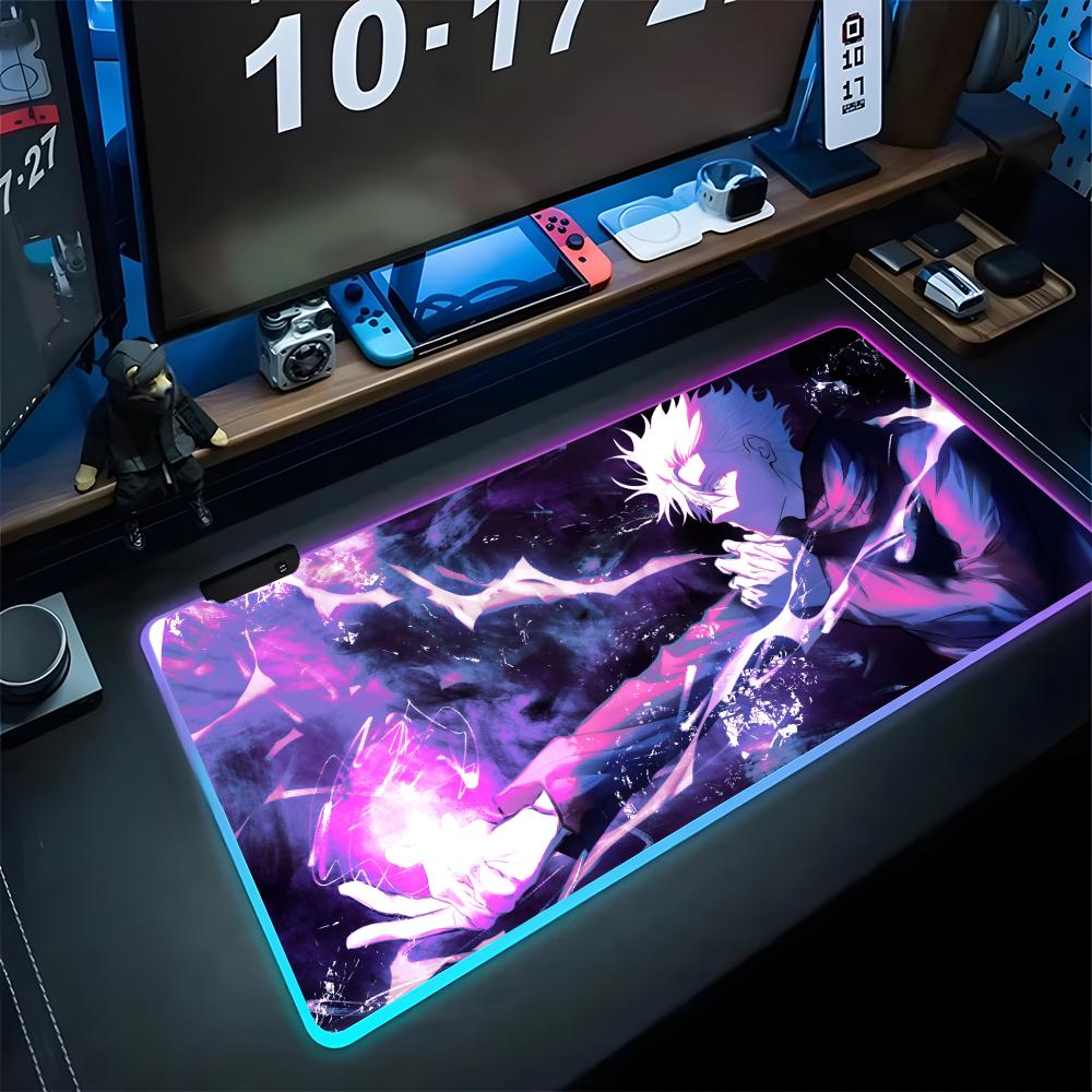 Rgb Mousepad - Anime J-jujutsu K-kaisen Mouse Pad Gaming