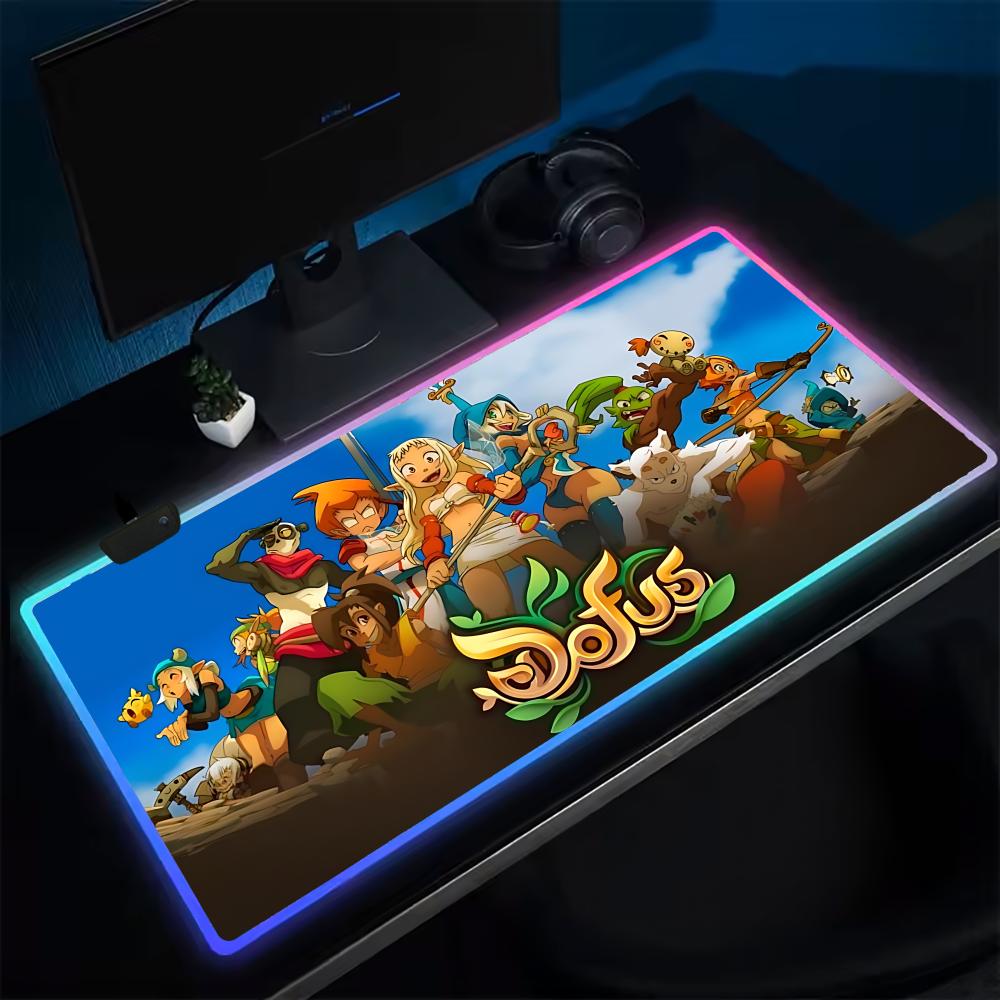Rgb Mousepad - DOFUS Mouse Pad Anime Gaming Mouse