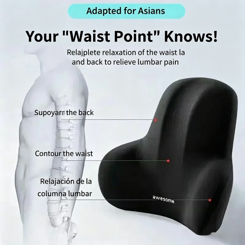 1 Pcs Memory Foam Lumbar Suppo - Gaming Chair Lumbar Pillow review and price