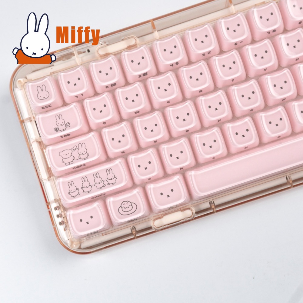 Kawaii Miffy Keycaps Cute Rabb - Pc Gaming Sultan review and price
