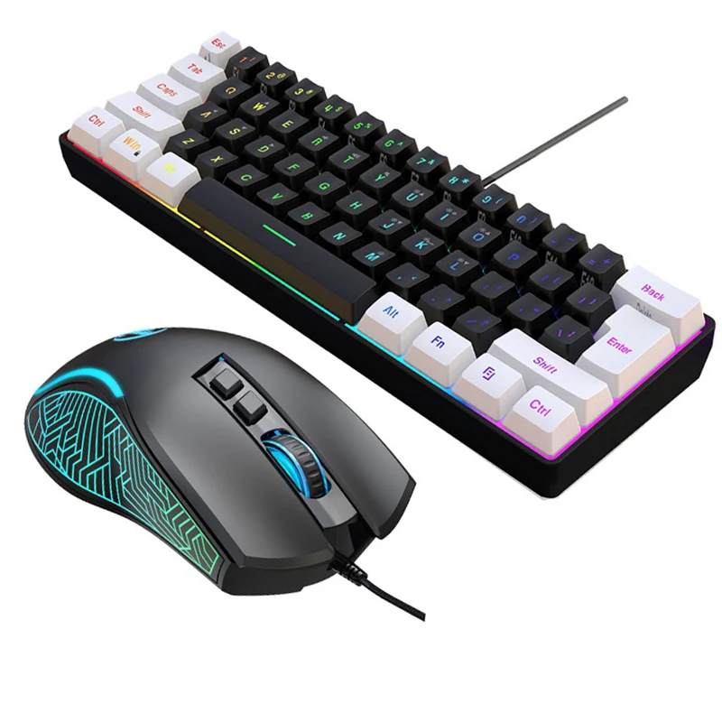 Keyboard and Mouse 60% Compute - Pc Gaming Kit review and price