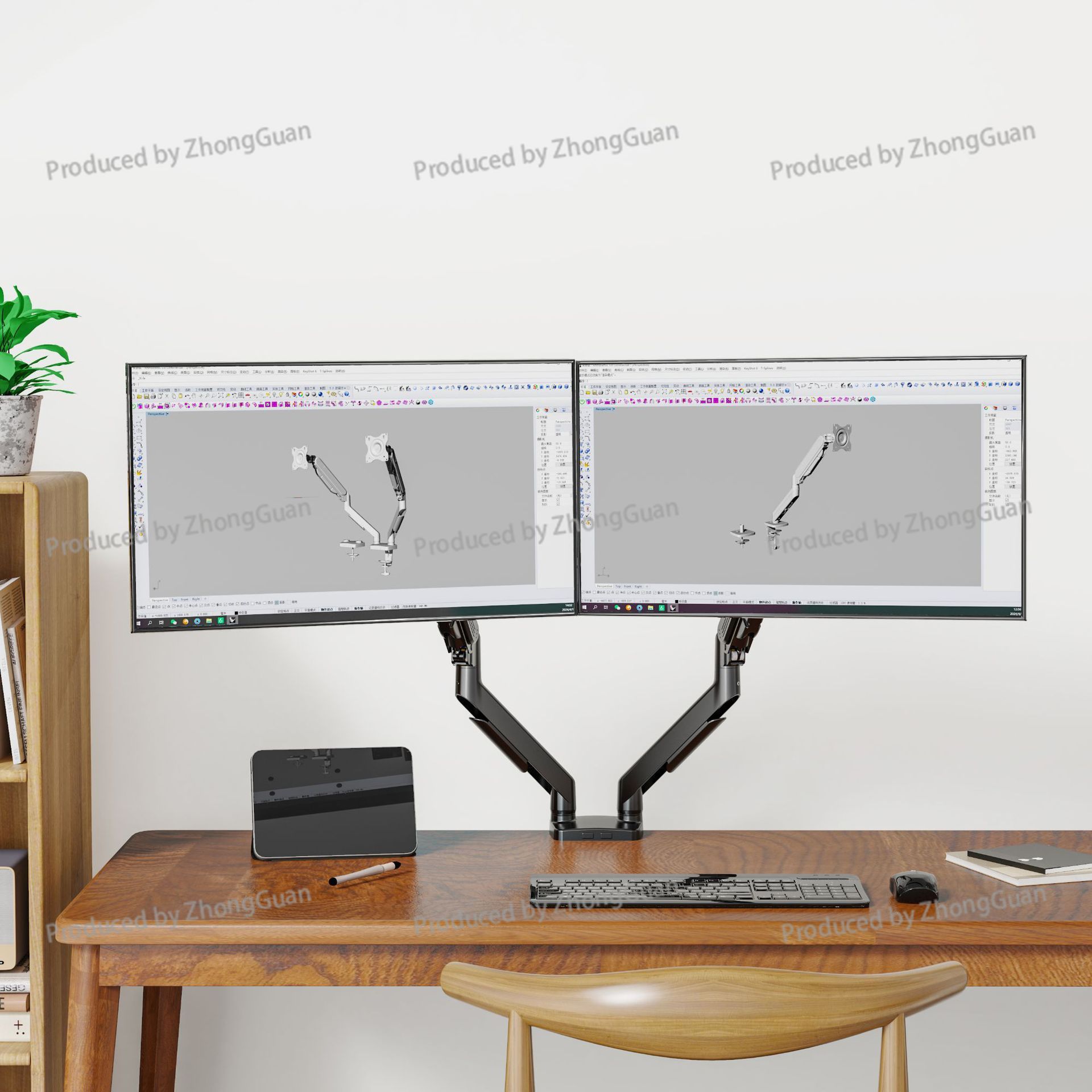 Gas Spring Dual-arm Monitor Mo - Dual Monitor Arm review and price