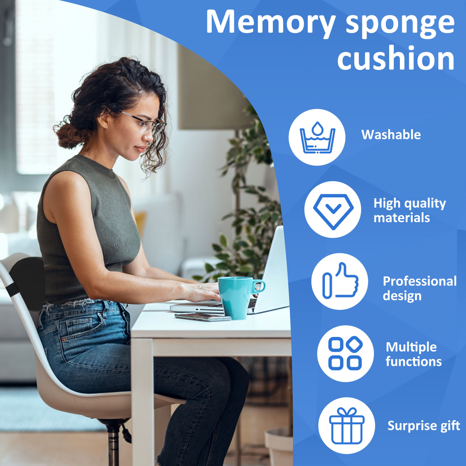 Memory Foam Lumbar Support Cus - Gaming Chair Lumbar Pillow review and price