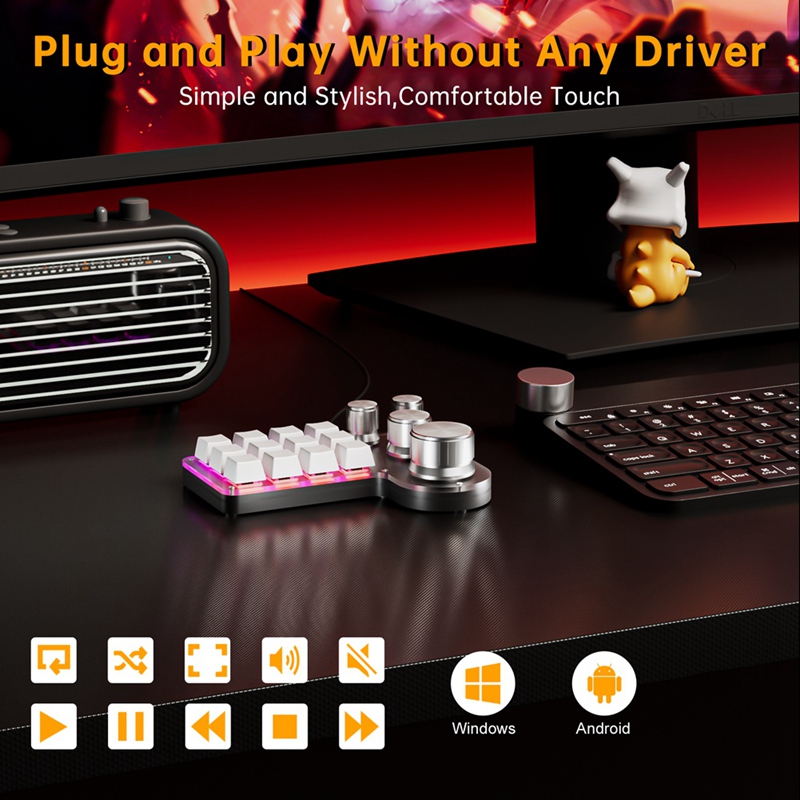 Custom Macro Keyboard 12 Keys  - Mechanical Keyboard review and price
