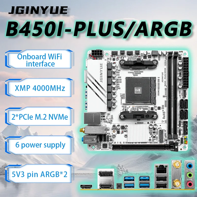 JGINYUE B450 ITX Motherboard S - Pc Gaming Itx review and price