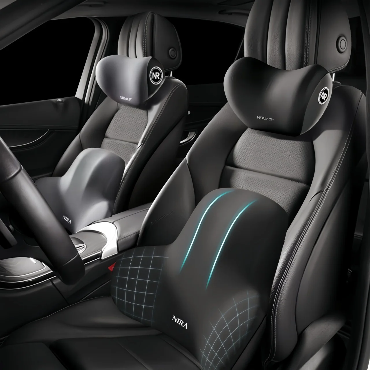 Car Seat Neck Pillow & Lumbar  - Gaming Chair Lumbar Pillow review and price